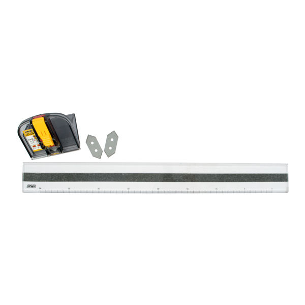 OLFA MOUNT BOARD MAT CUTTER WITH NON SLIP RULER