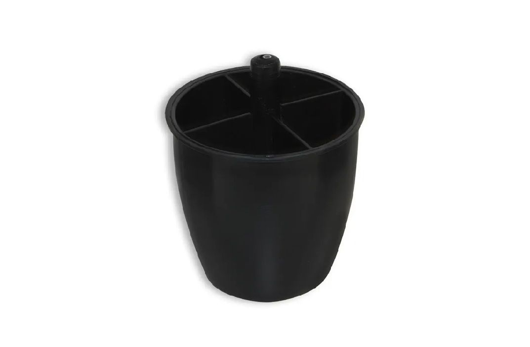 Cup Leg, H80mm x 80mm, Black Plastic (40 Pack) BY WOODLY