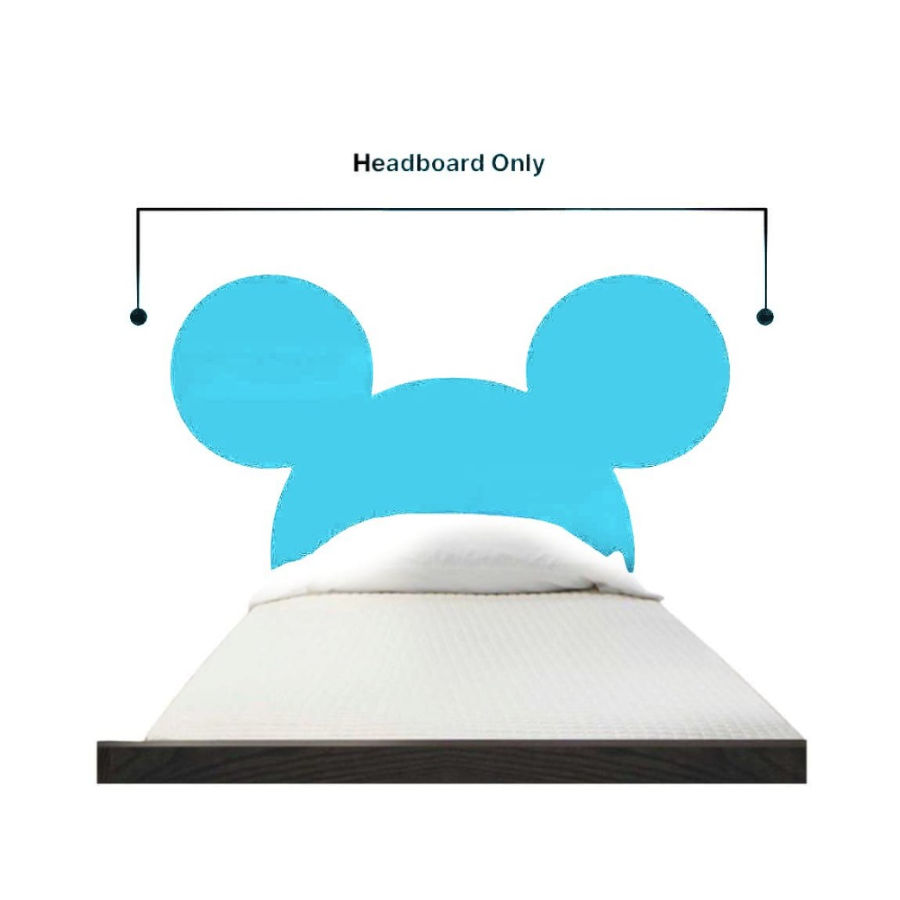Blue Mickey mouse shape 3/4