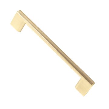 ROCO Neptune Aluminium Cupboard Handle Brushed Brass 128mm