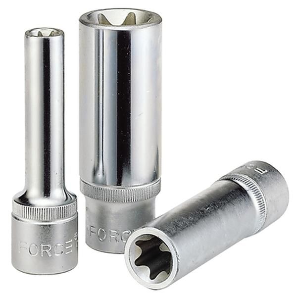 Force 1/2" Dr Female Deep Star Socket E18