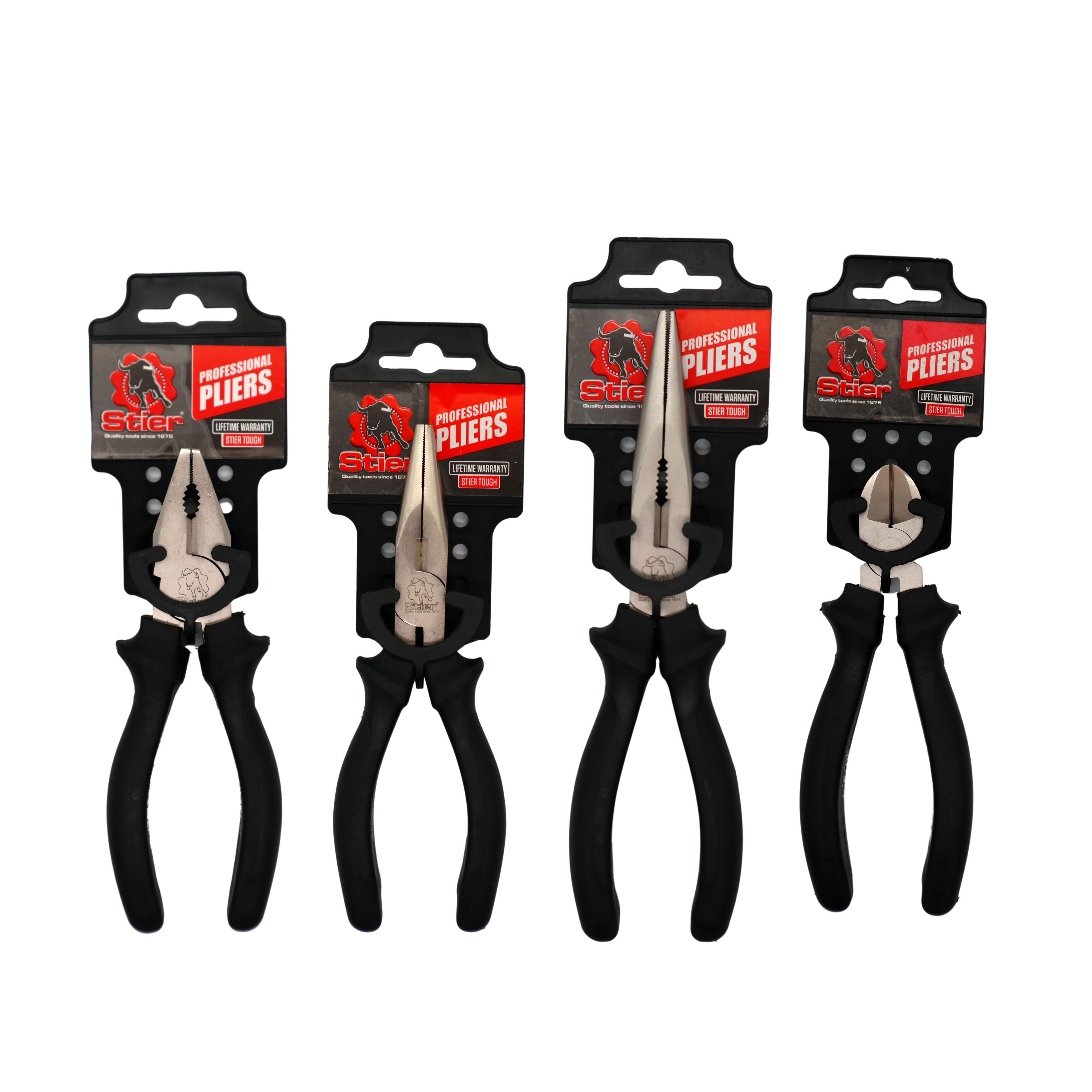 Stier Professional 4 Pack Plier Combo Set