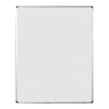 Educational Board Magnetic Whiteboard (1220*920 - Grey Squares - Side Panel - Option A)