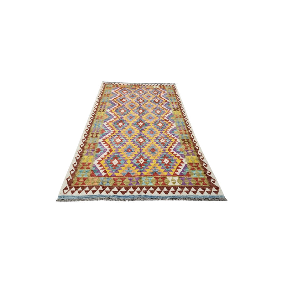 Afghan Handwoven Choubi Kilim 264 x 177 CM