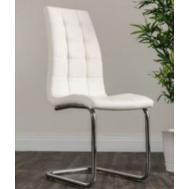 Atlanta Faux Leather Chairs-White