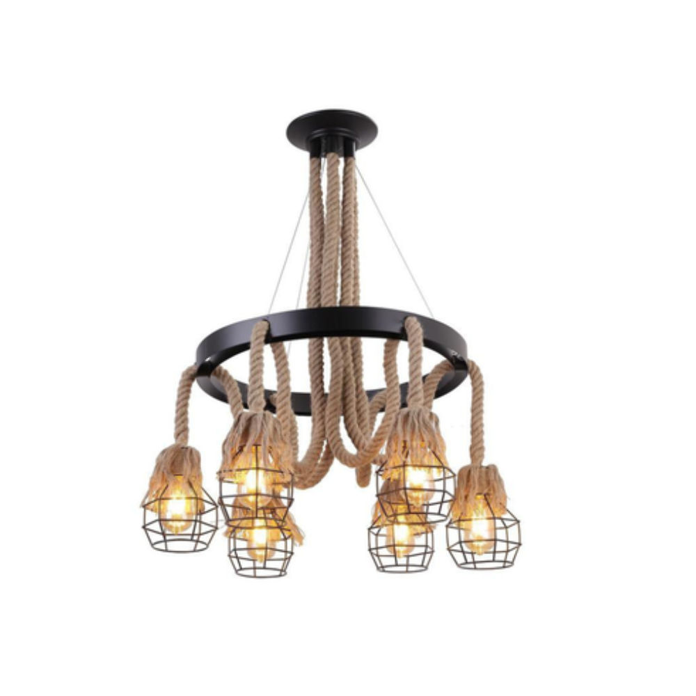 Physis trading Vintage Indoor Rope Pendant Light