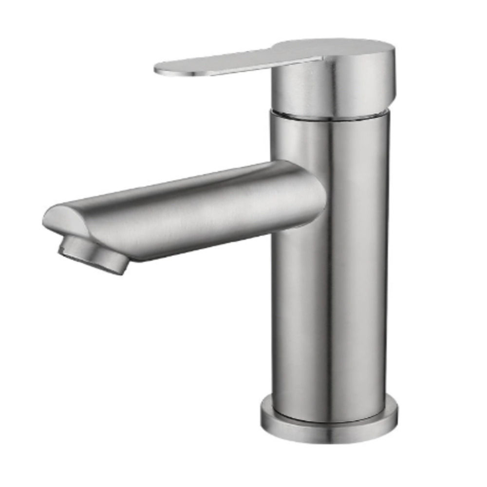 BASIN MIXER LOW FAUCET MIXER SILVER
