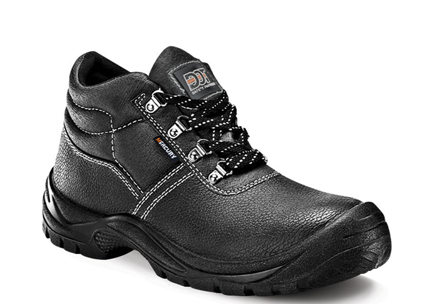 DOT Mercury Black Safety Boot Size 7