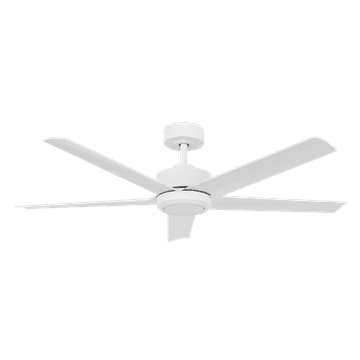 Zebbies Lighting Raptor Matte White 40W DC Ceiling Fan with Remote Control
