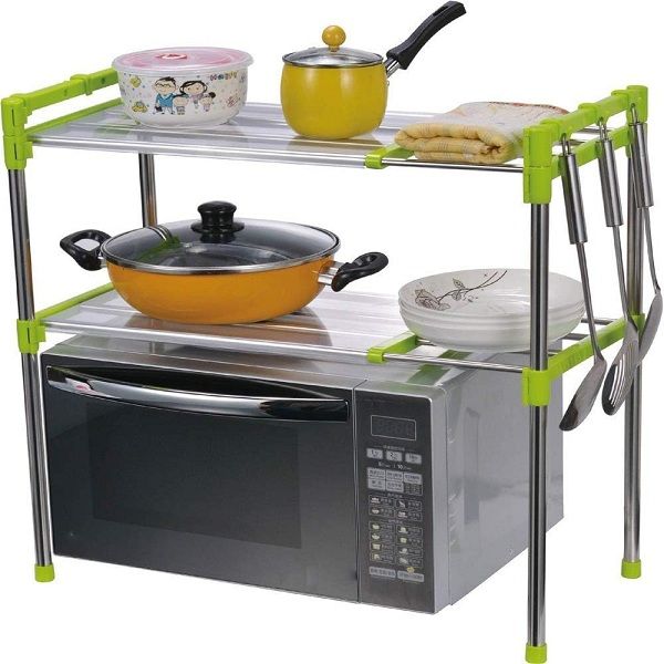 Adjustable 2 Layer Microwave Storage Rack 5852 - XF0883