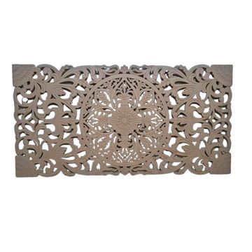 StyleX Bohemian Design Raw MDF Wooden Headboard - Queen