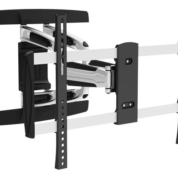 Bracket - Chic Aluminum Full-Motion Tv Wall Mount - For Most 37"-70" Curved & Flat Panel Tvs
