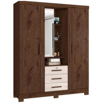 Capelinha Premium Wardrobe with 3 Doors and 3 Drawers