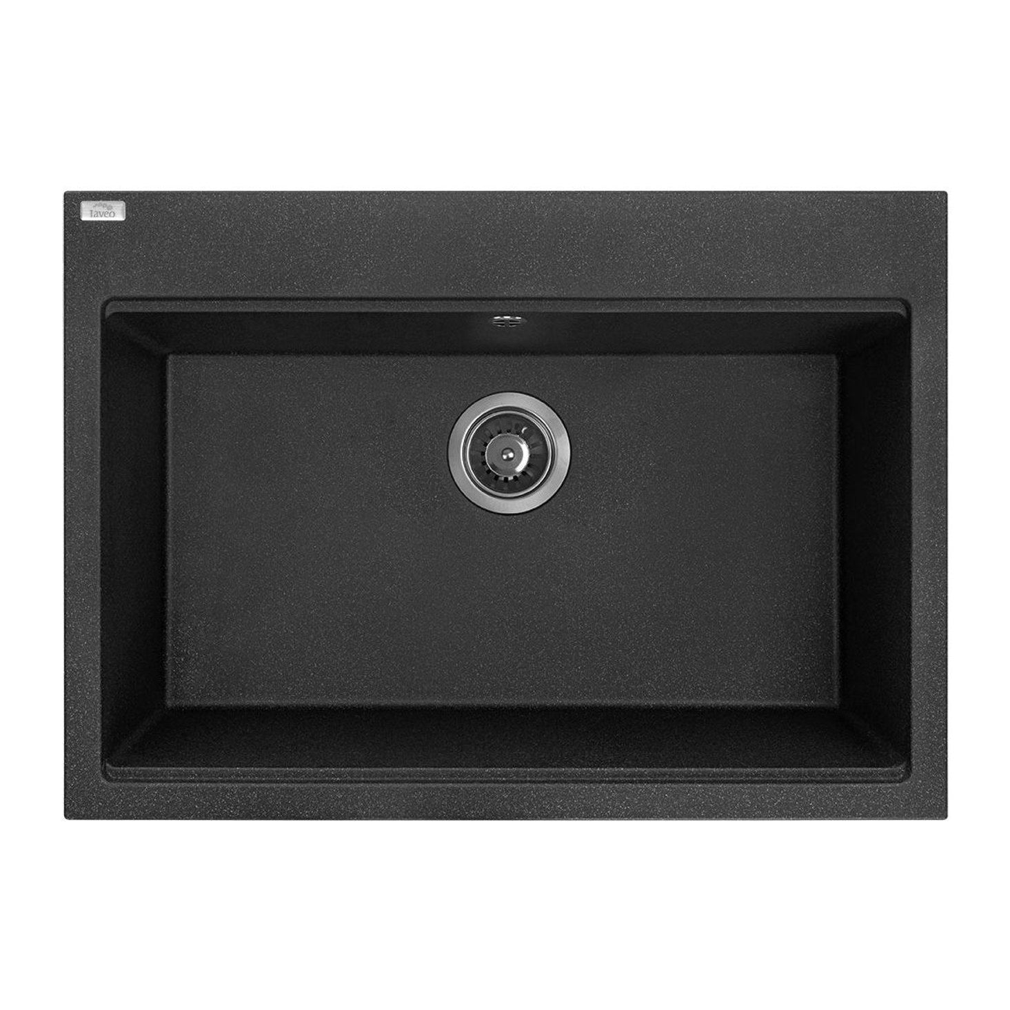 Laveo Tau 700 Granite Composite Kitchen Sink 1 Bowl - Black