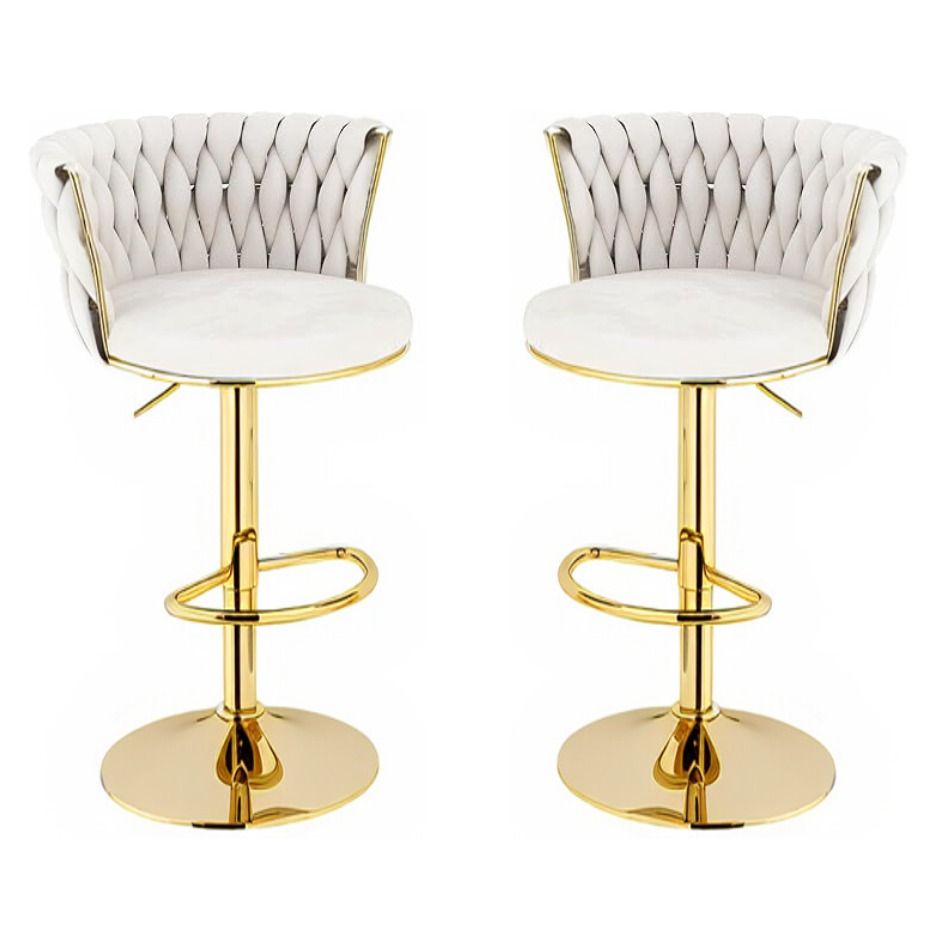 KC FURN – Grace Velvet Set Of 2 Barstools
