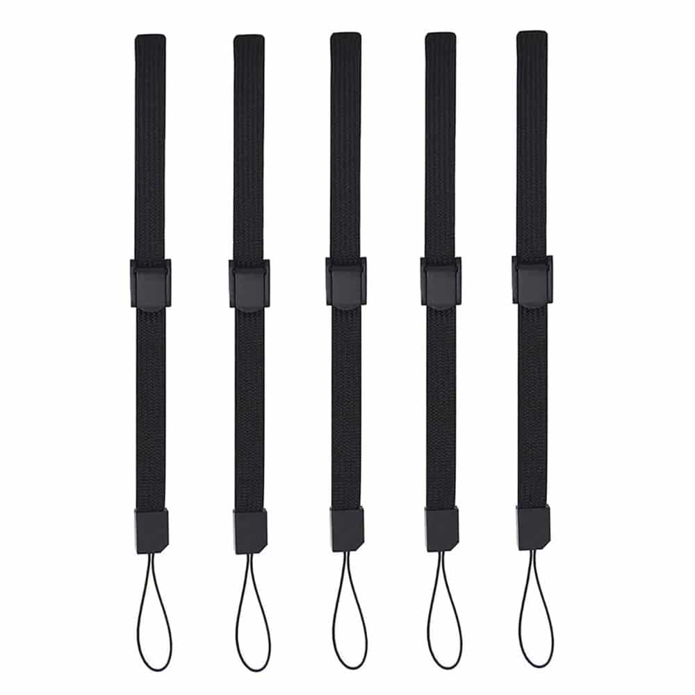 Killer Deals Adjustable Wrist Strap Nylon Lanyard- 5 Piece- 22cm Length
