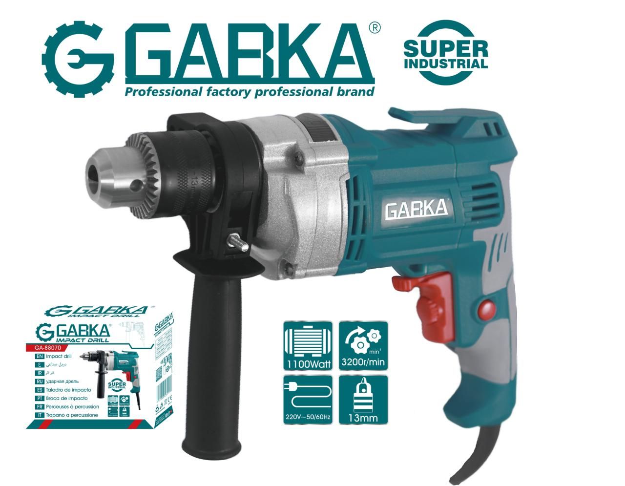13mm Impact Drill – 1100W High-Power Electric Drill for Heavy-Duty Work