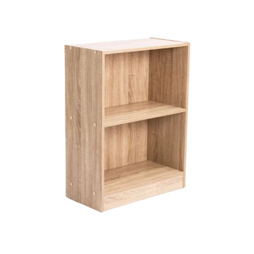 Vividitto - Rampu 2 Shelf Bookcase - Oak