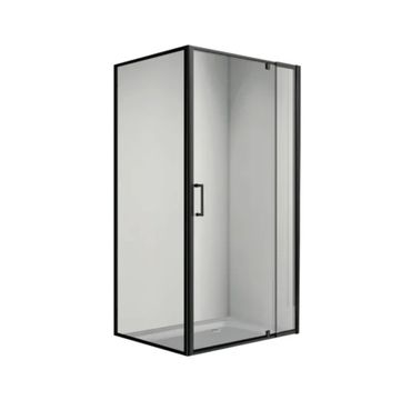 Black Shower pivot door  - 900mm by 900mm by 1800mm