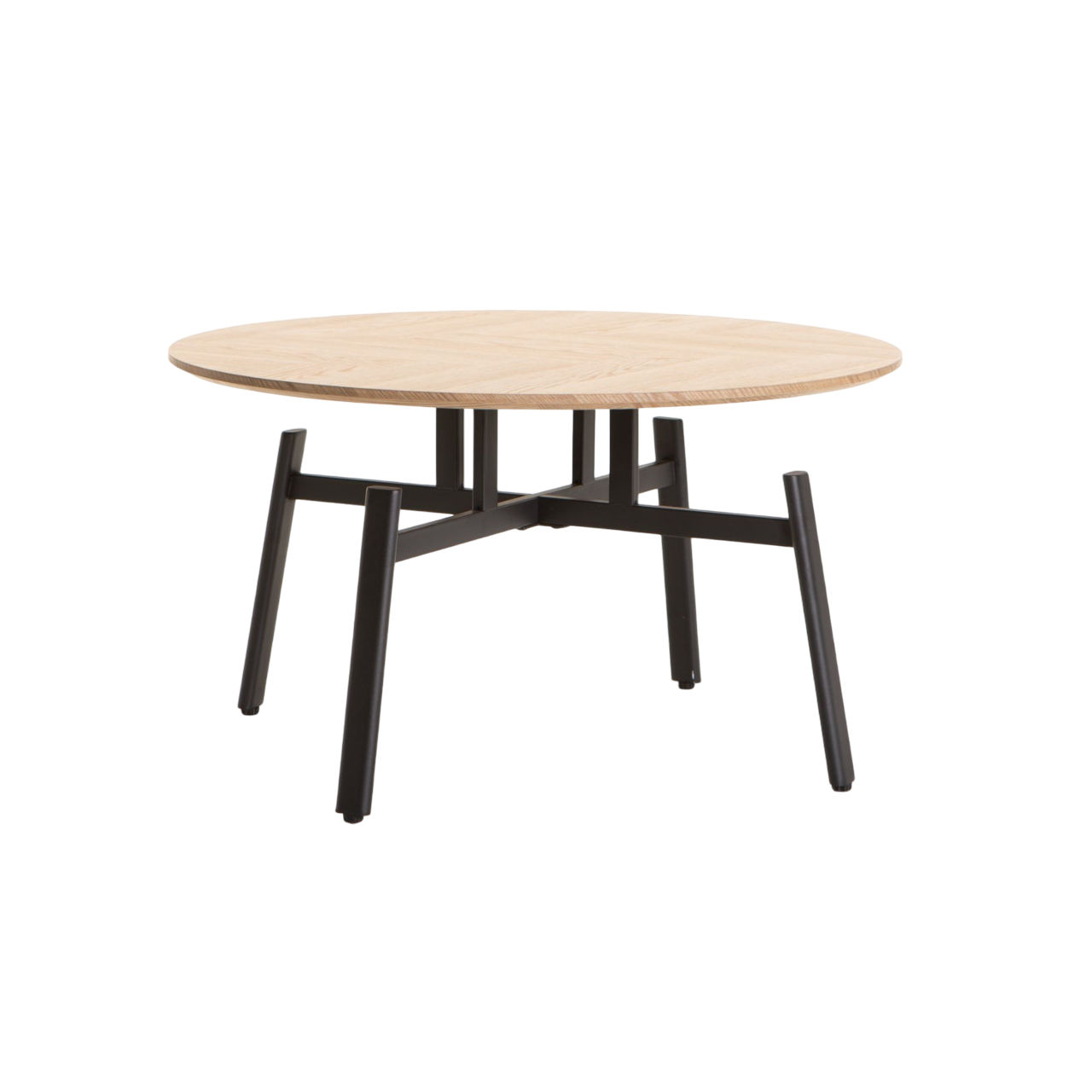 Vividitto - Guinness 80cm Round Coffee Table - Oak