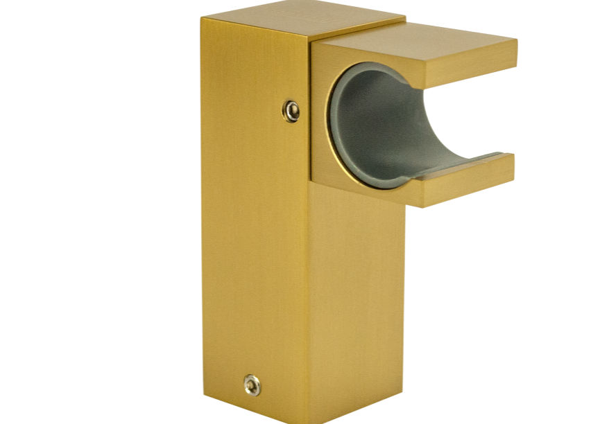 Devario Shower Handle Wall Bracket Square -Brushed Gold