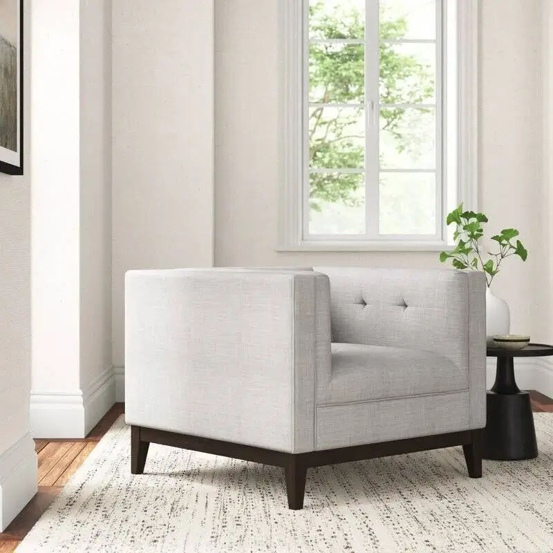 Vance Armchair Linen light grey