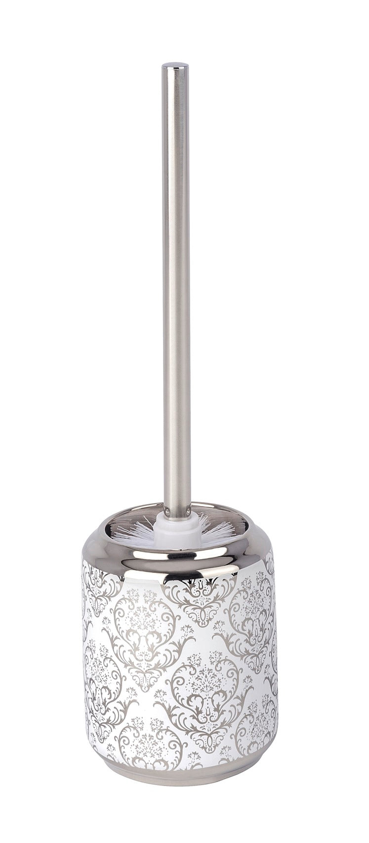 Toilet Brush Barock White Silver