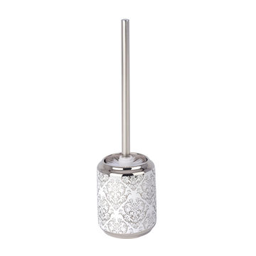 Toilet Brush Barock White Silver