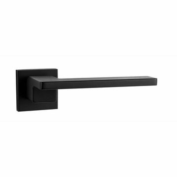 Slim lever handle on rose with step