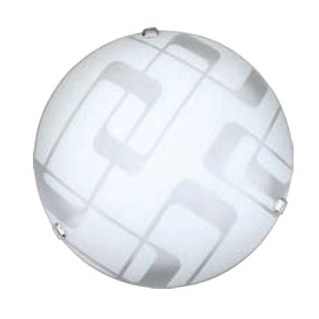 16" Full Moon, 3xE27, Metal Body, Glass Cover Ceiling Mount