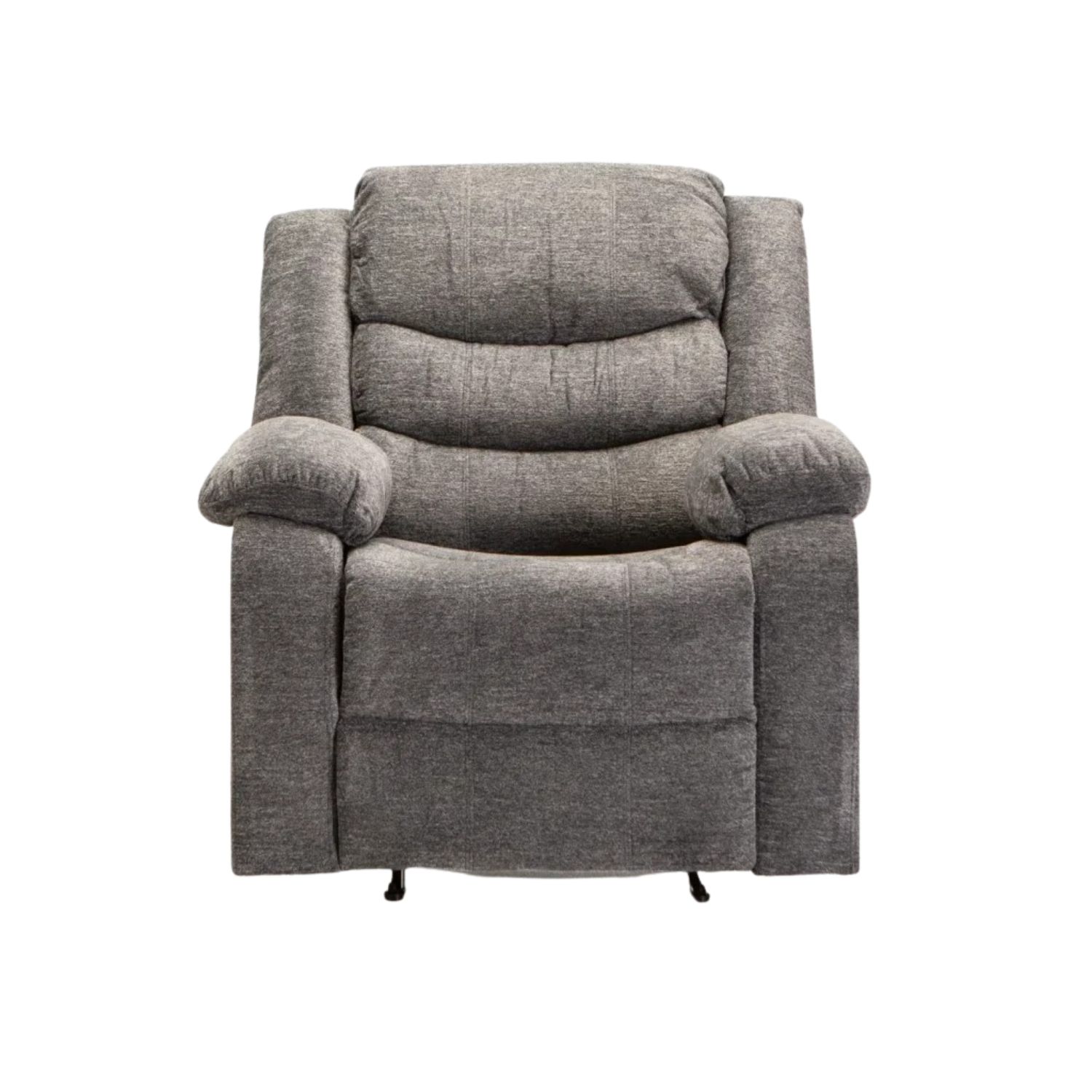 Grey Fabric Single Seater Recliner Chair