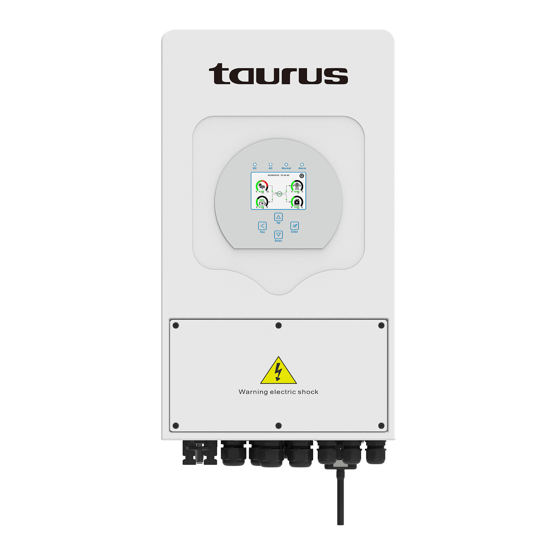 Taurus Grey Hybrid Inverter with LCD Display 5KW