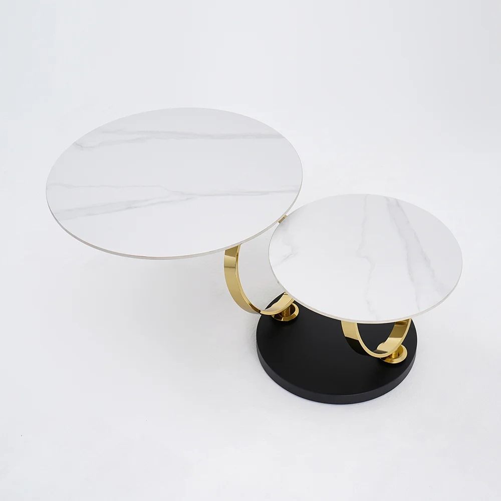 KCW FURN: Sintered Stone Motion Coffee Table (gold)