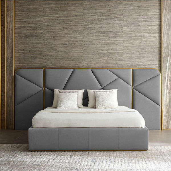 Annabelle Luxurious Sleigh Bed Queen Seal
