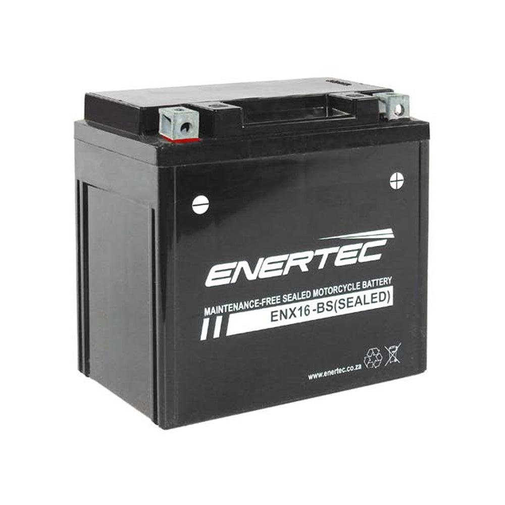 Enertec YTX16-BS 12V 16Ah AGM Motorcycle and Jet Ski Battery