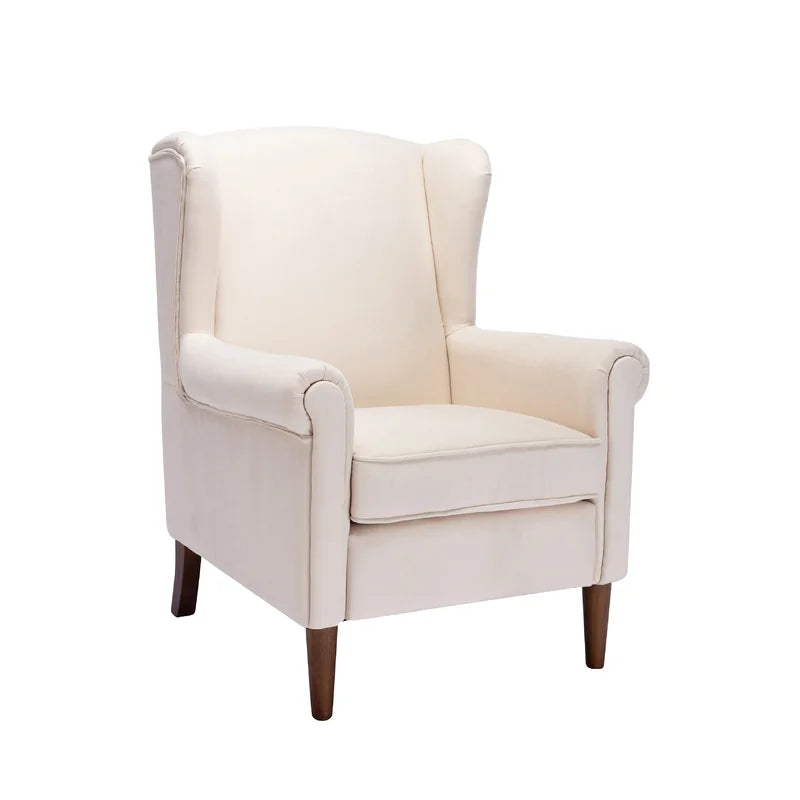Norah Wing Back Accent Chair - Cream