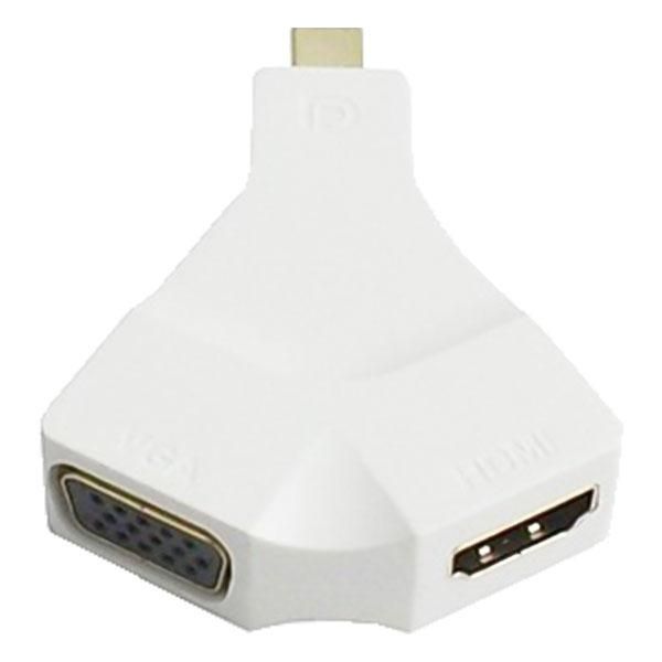 Mini Displayport Male To Vga And Hdmi Female Converter