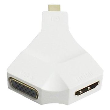 Mini Displayport Male To Vga And Hdmi Female Converter