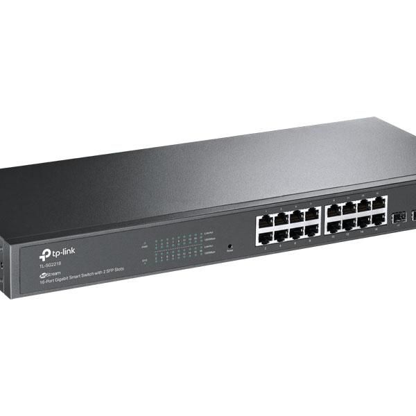 Tp-Link Tl-Sg2218 Jetstream 16-Port Gigabit Smart Switch With 2-Sfp Slots