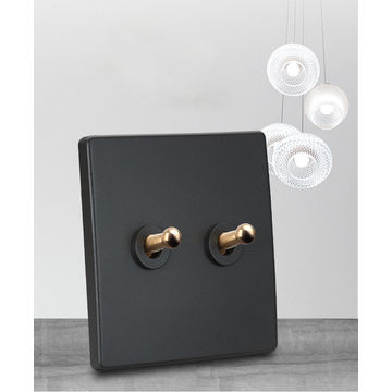 Classic Grey with Brass Toggle, 2 Lever