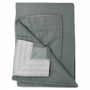 Matoc Readymade Curtain -Weave Dimout -SelfLined -LtDuckEgg -Taped -265cm W x 218cm H