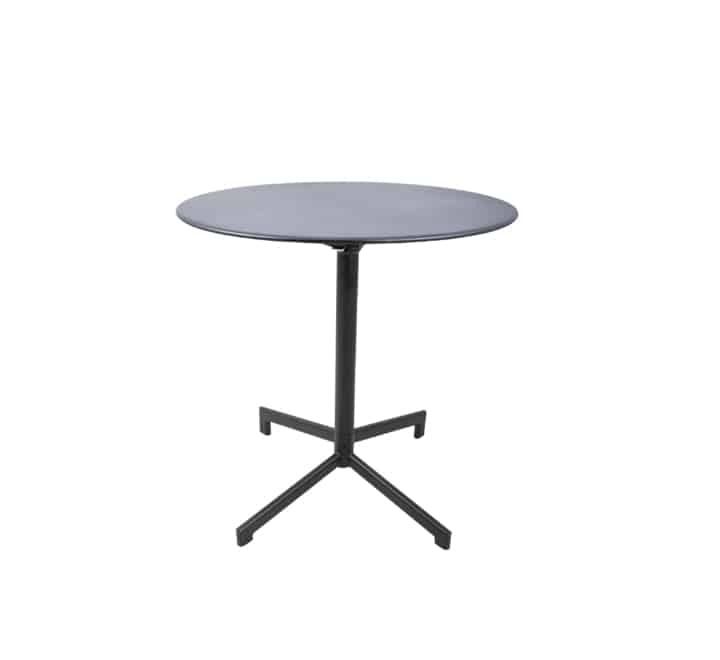 Vividitto - Round Steel Cafe Table 70cm - Black