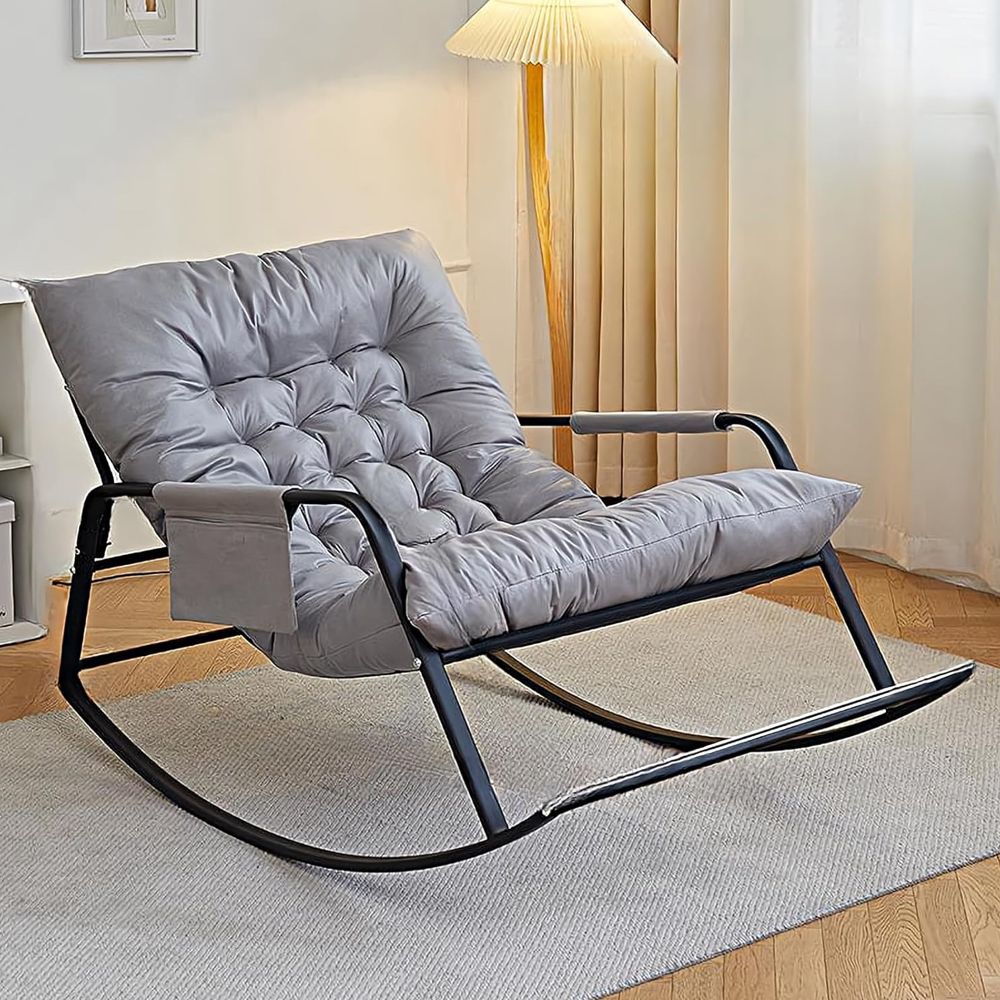 Shayd - Lazy Boy Rocking Chair - Grey