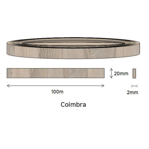 Edging PVC Roll Coimbra-2mm thick-w20mmxl100m