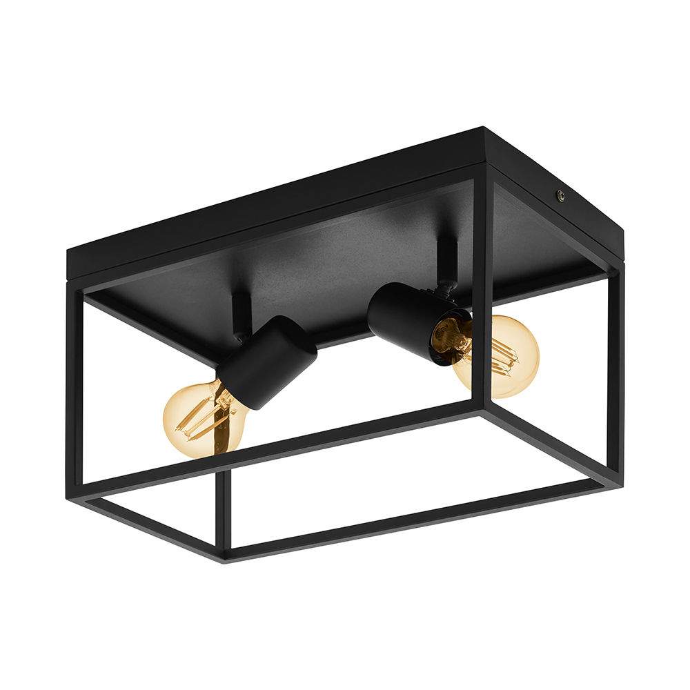 Silentina - 2 Lights - Ceiling Light - 360mm - Black