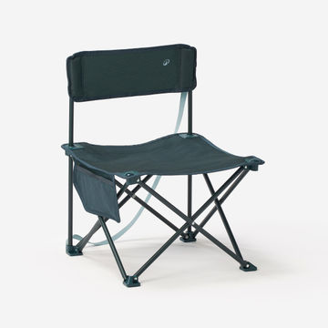 CAMPING FOLDING LOW CHAIR - 100 - BLUE