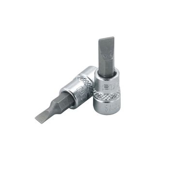 Fixman - 3/8" Dr.Bit Socket Sl3 Slotted Screwdriver Bit - 3 Pack