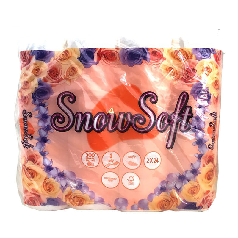 SNOWSOFT Toilet Paper Premium 1 PLY Virgin ( 2 x 24 Pack ) LEROY MERLIN South Africa
