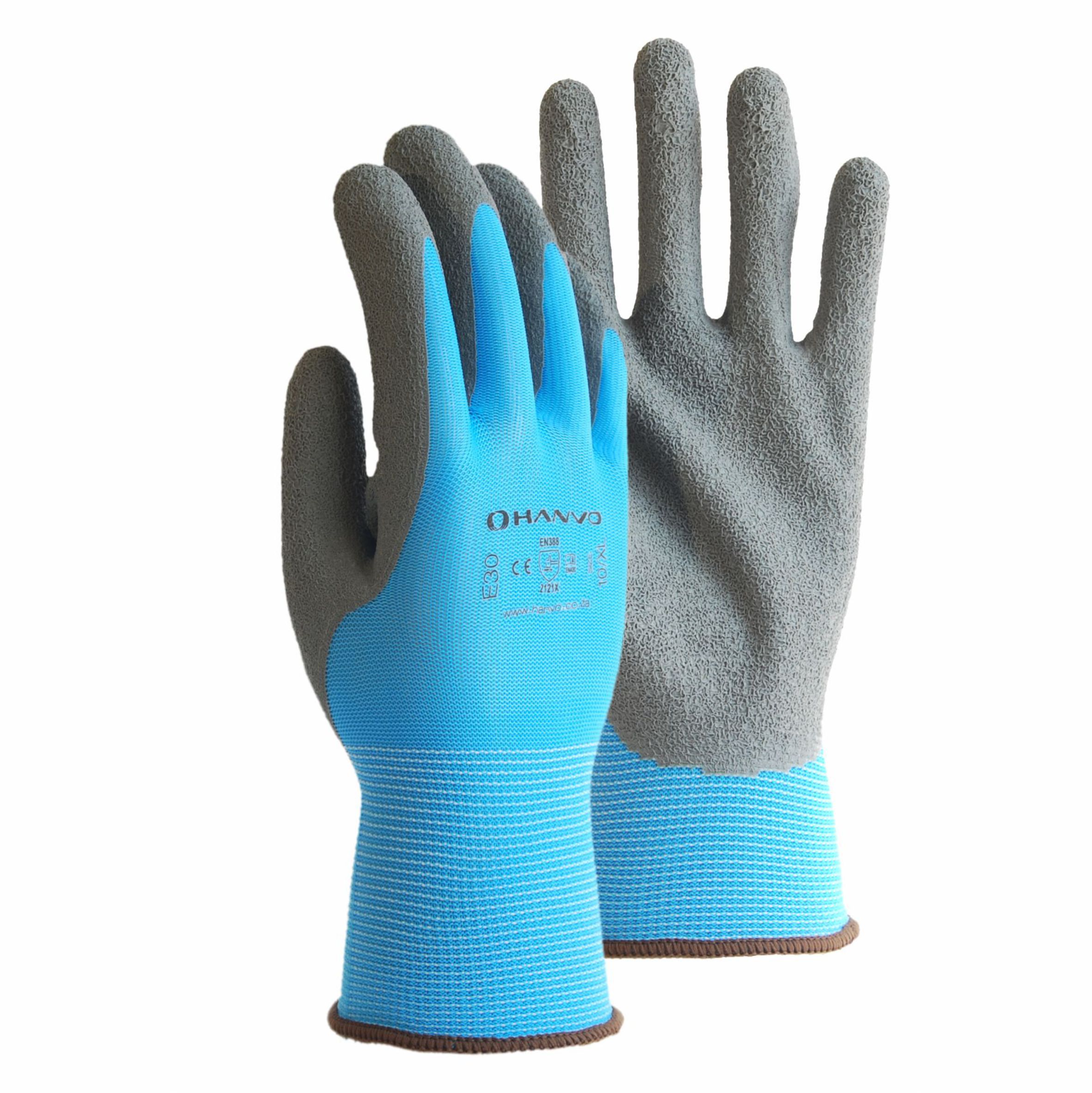 HANVO GENERAL HANDLING LATEX GLOVES SIZE 9/LARGE