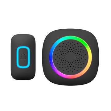SECURITYVUE WIRELESS DOOR CHIME WITH RGB BLACK